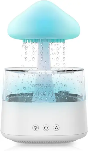 Mushroom Rain Cloud Humidifier Essential Oil Aroma Diffuser