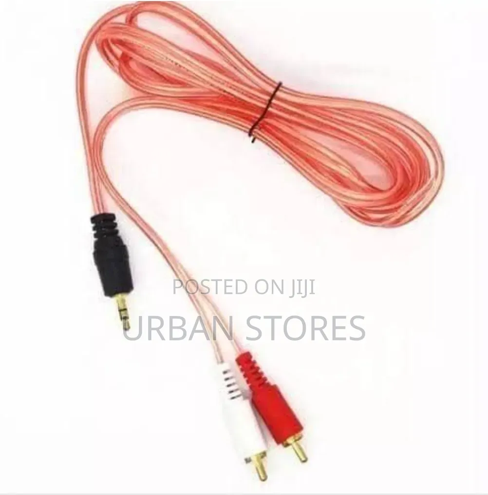 3.5mm Stereo Jack to 2RCA Male Audio Cable 10metres
