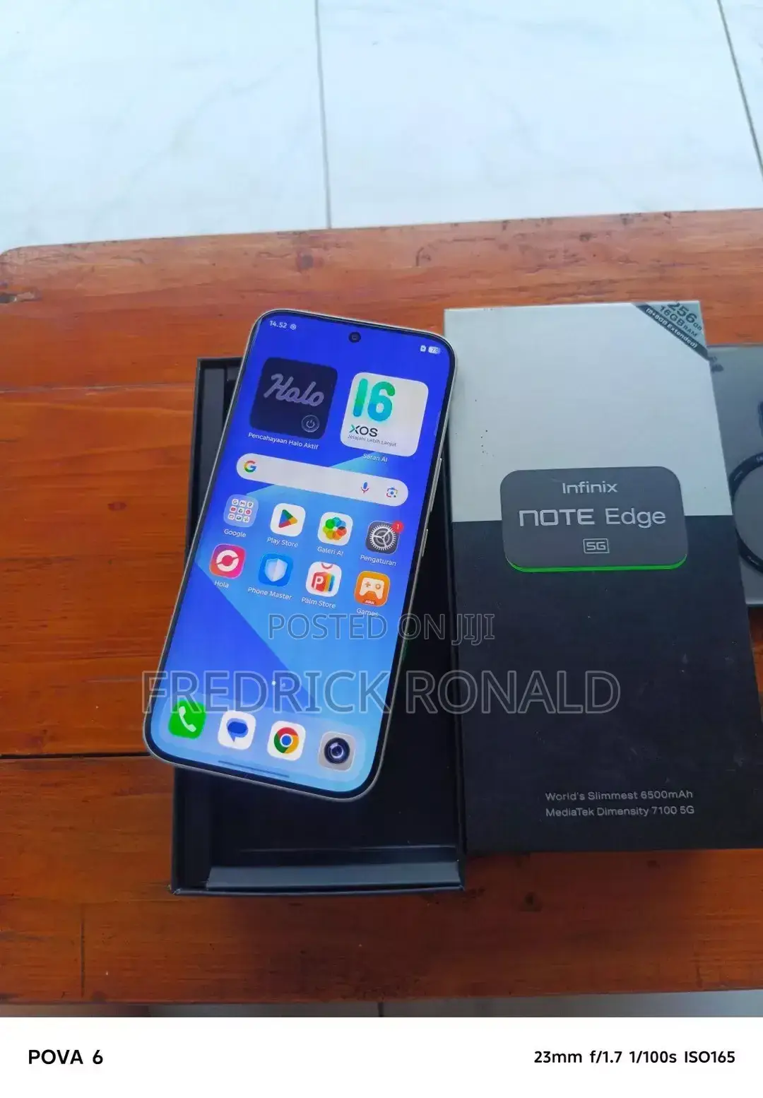 New Infinix Note Edge 256 GB Gold