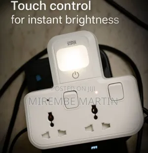 2-Outlet Extension Socket UK Plug With Night Light (ST-3601)