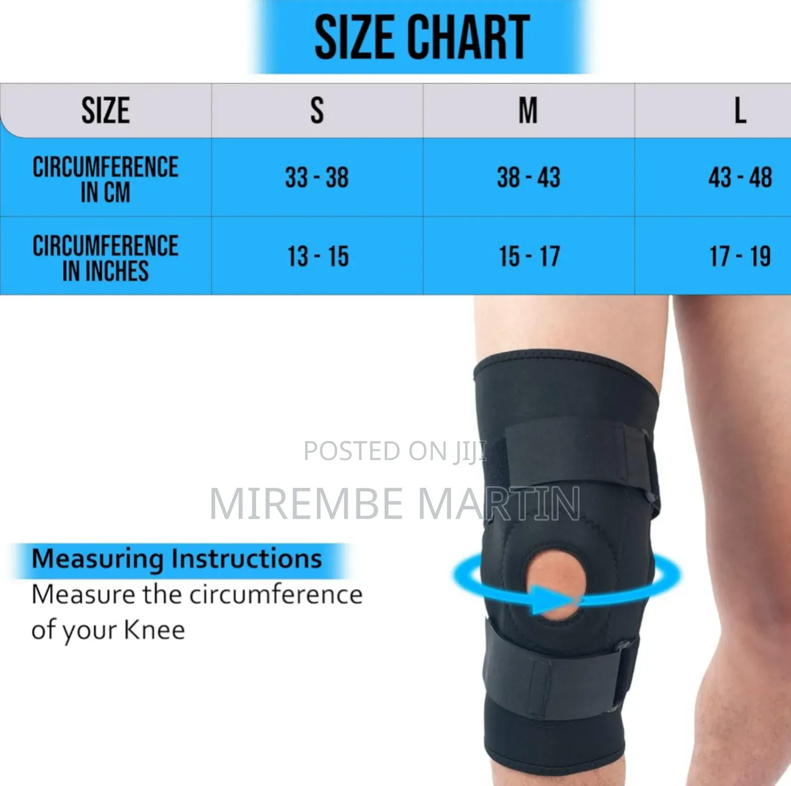 Open Patella Knee Brace Support - For Joint Pain, Tendonitis, Ligament