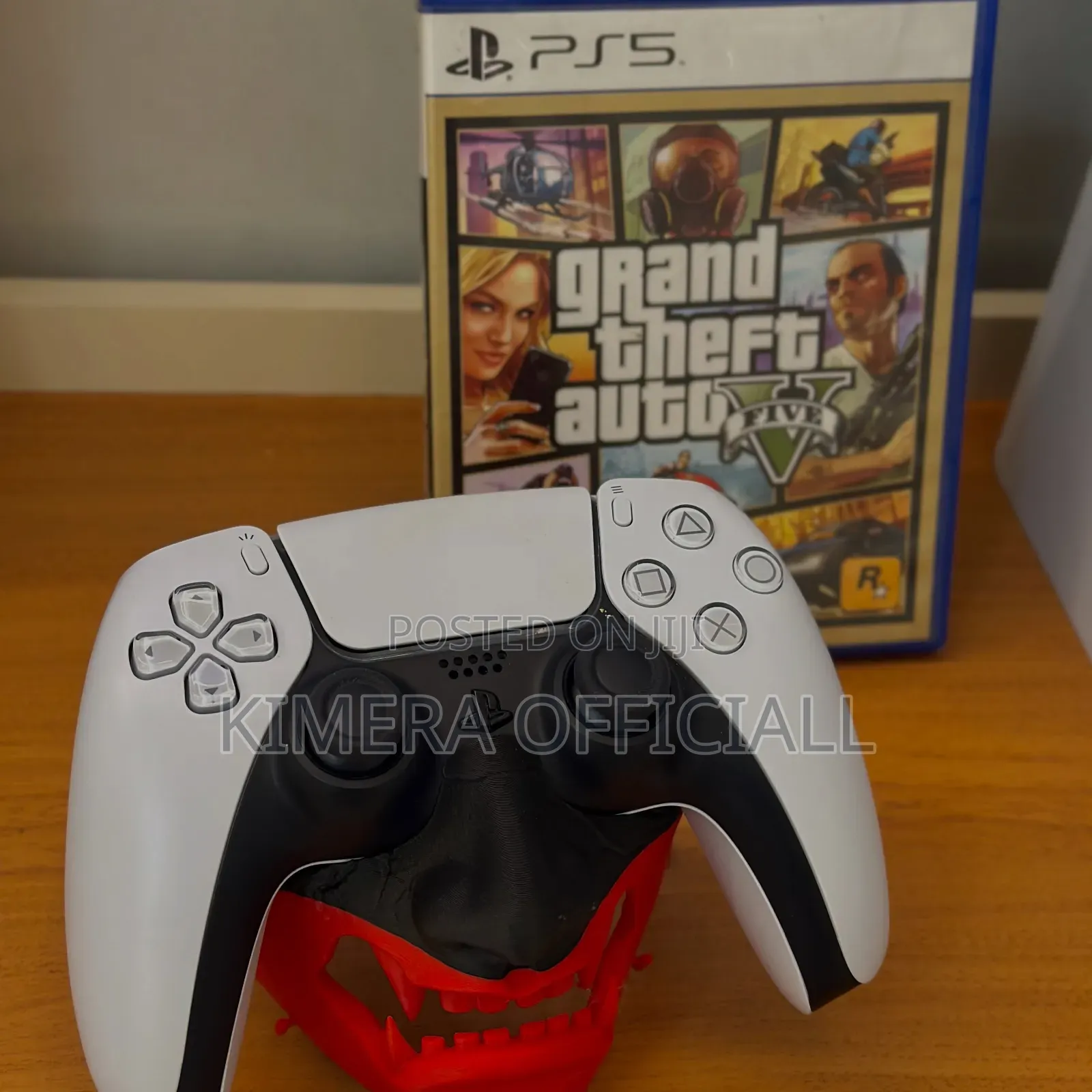 GTA 5 for PlayStation 5 and a White PlayStation 5 Controller Bundle