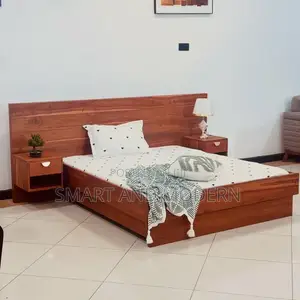 Titan/ Upholstered Single /Bed - Walnutking Bed /5by 6 Bedroom/