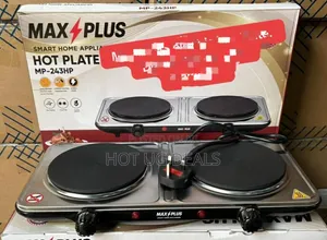 Max Plus MP-243HP Double Electric Hotplate With Stainless Steel Body