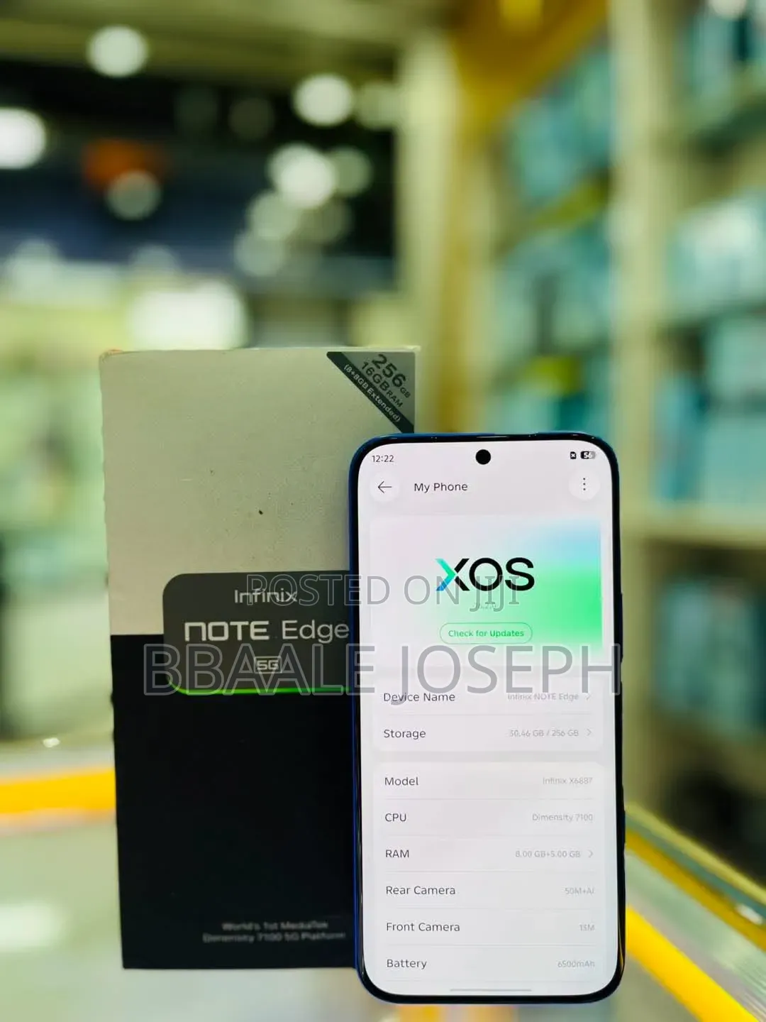 New Infinix Note Edge 256 GB Blue