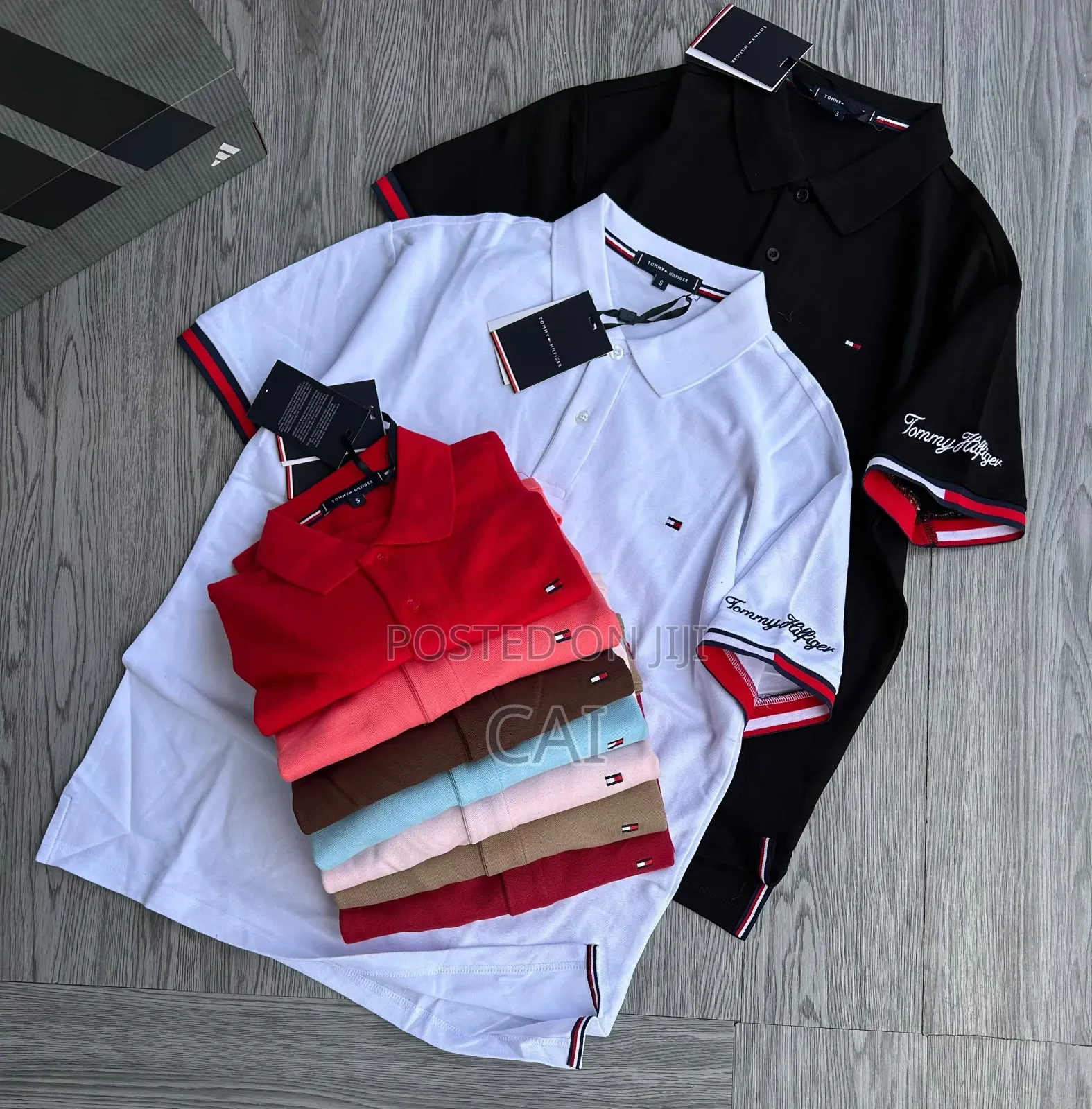 Tommy Hilfiger Polo Shirts. Striped Scarfs