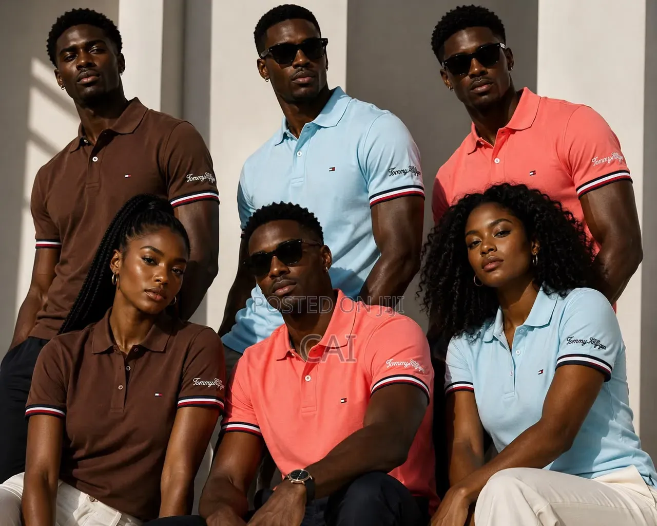 Tommy Hilfiger Polo Shirts. Striped Scarfs