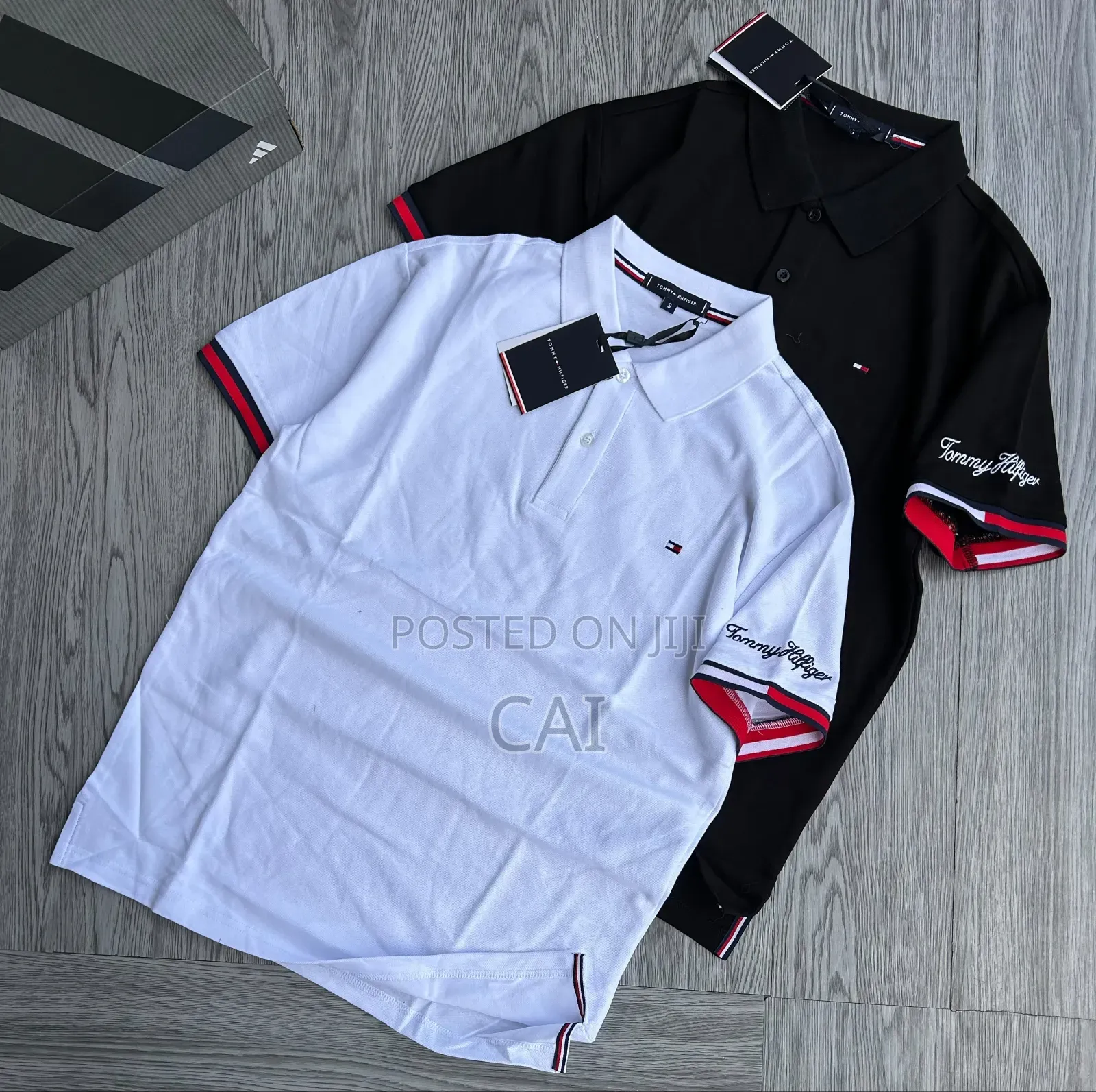 Tommy Hilfiger Polo Shirts. Striped Scarfs