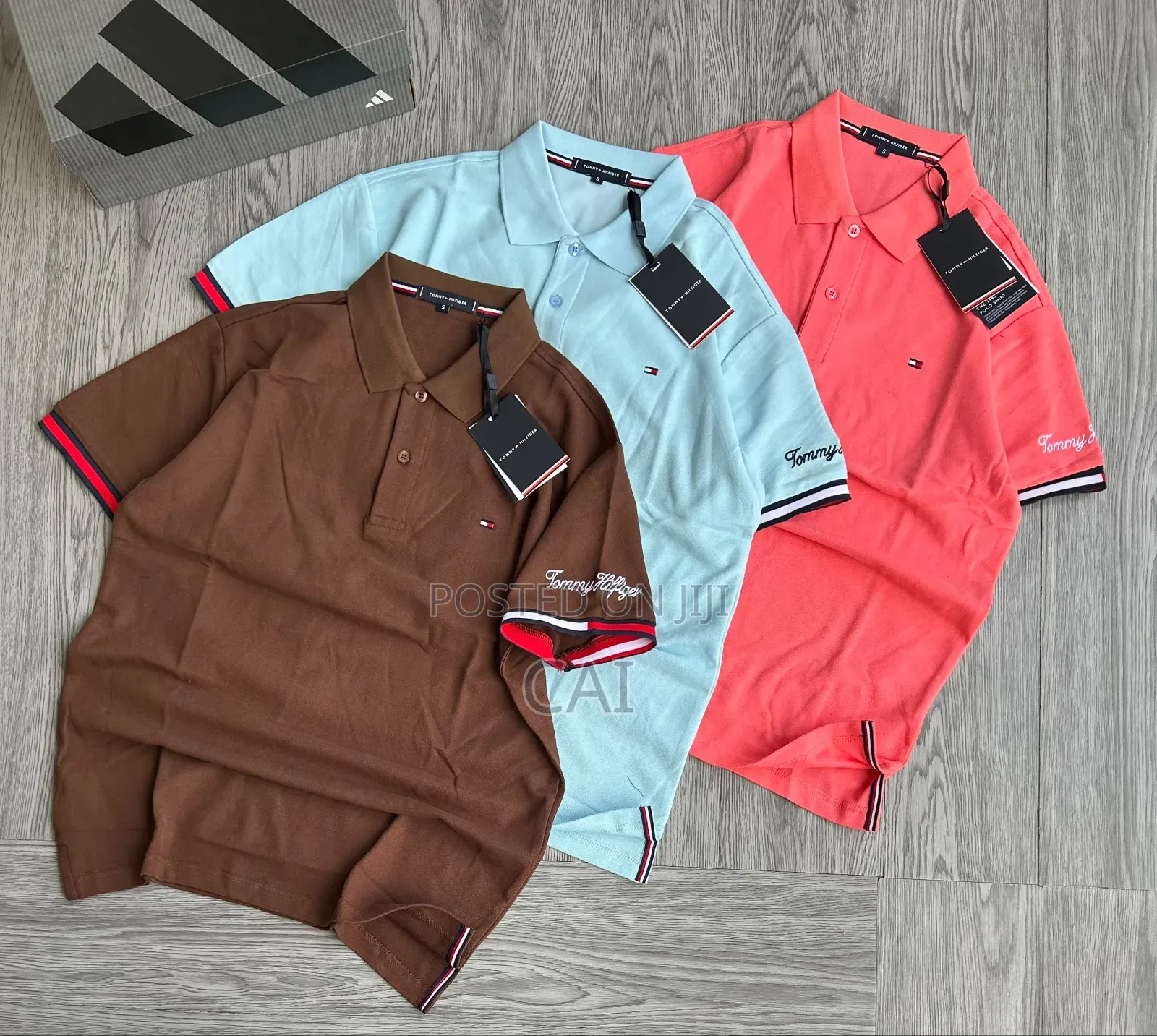 Tommy Hilfiger Polo Shirts. Striped Scarfs