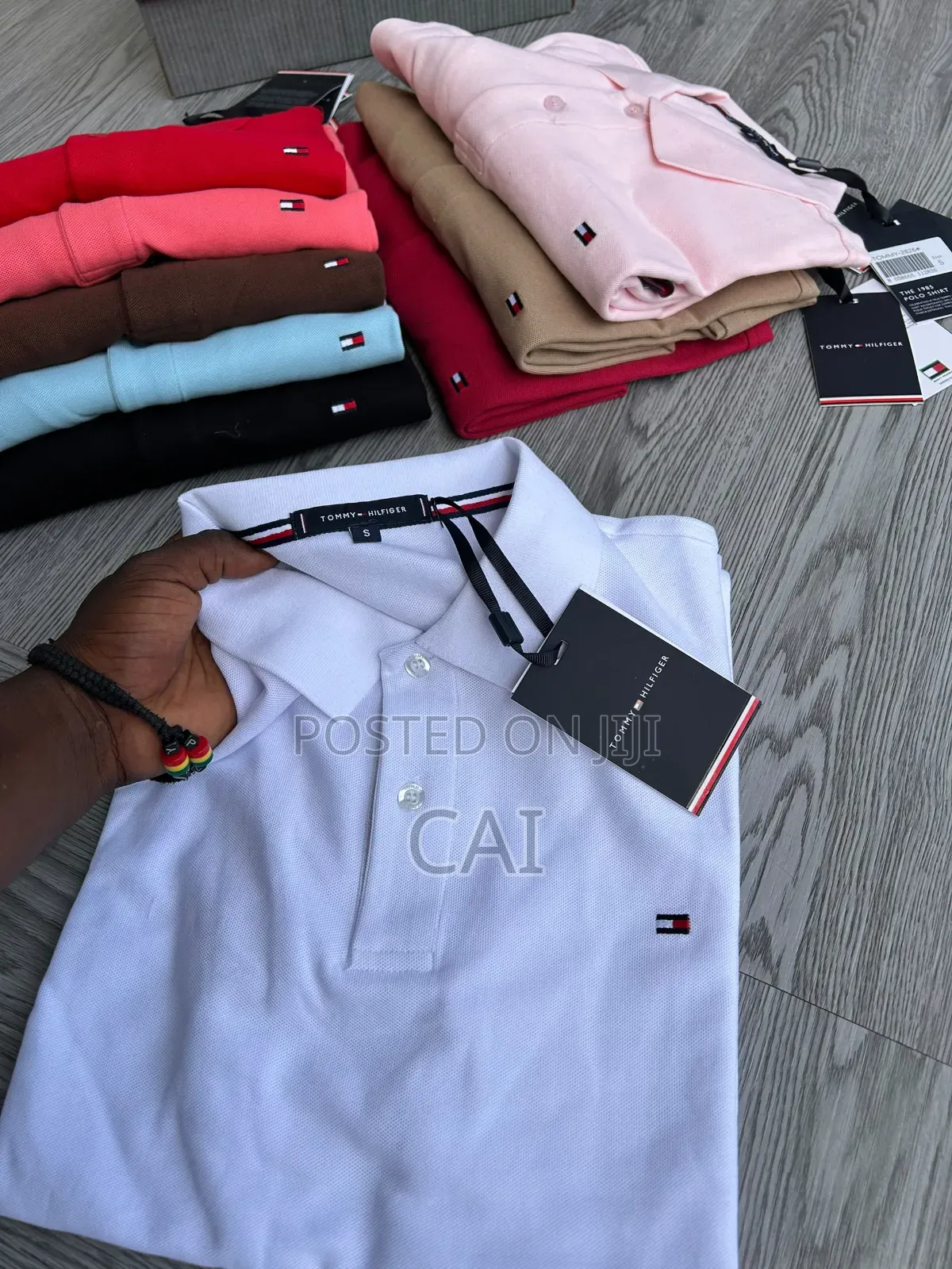 Tommy Hilfiger Polo Shirts. Striped Scarfs
