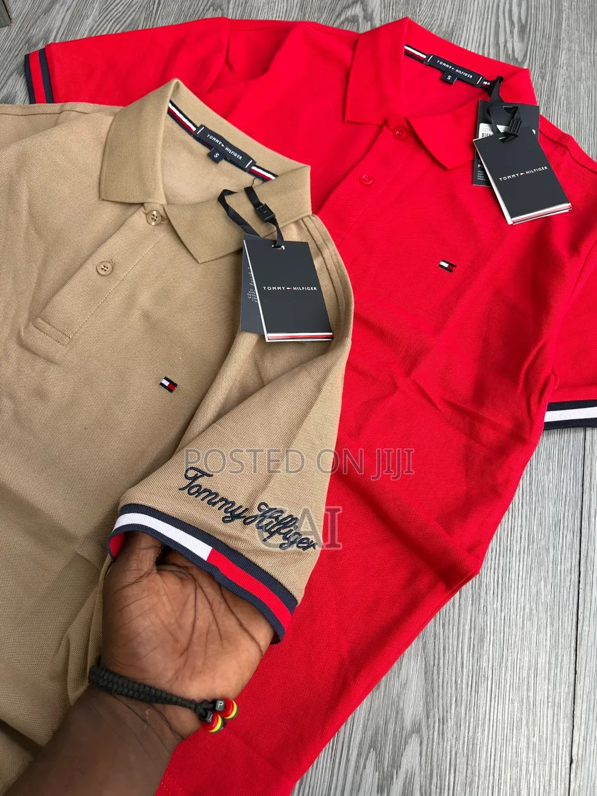Tommy Hilfiger Polo Shirts. Striped Scarfs