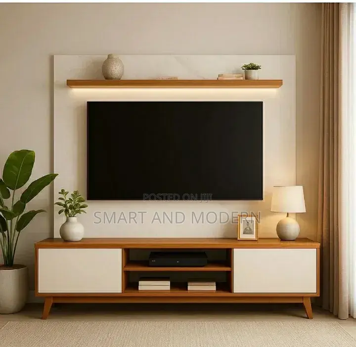 Modern TV Stand|with |Storage |Cabinet 
Wall Mount |Unit Chassis TV |