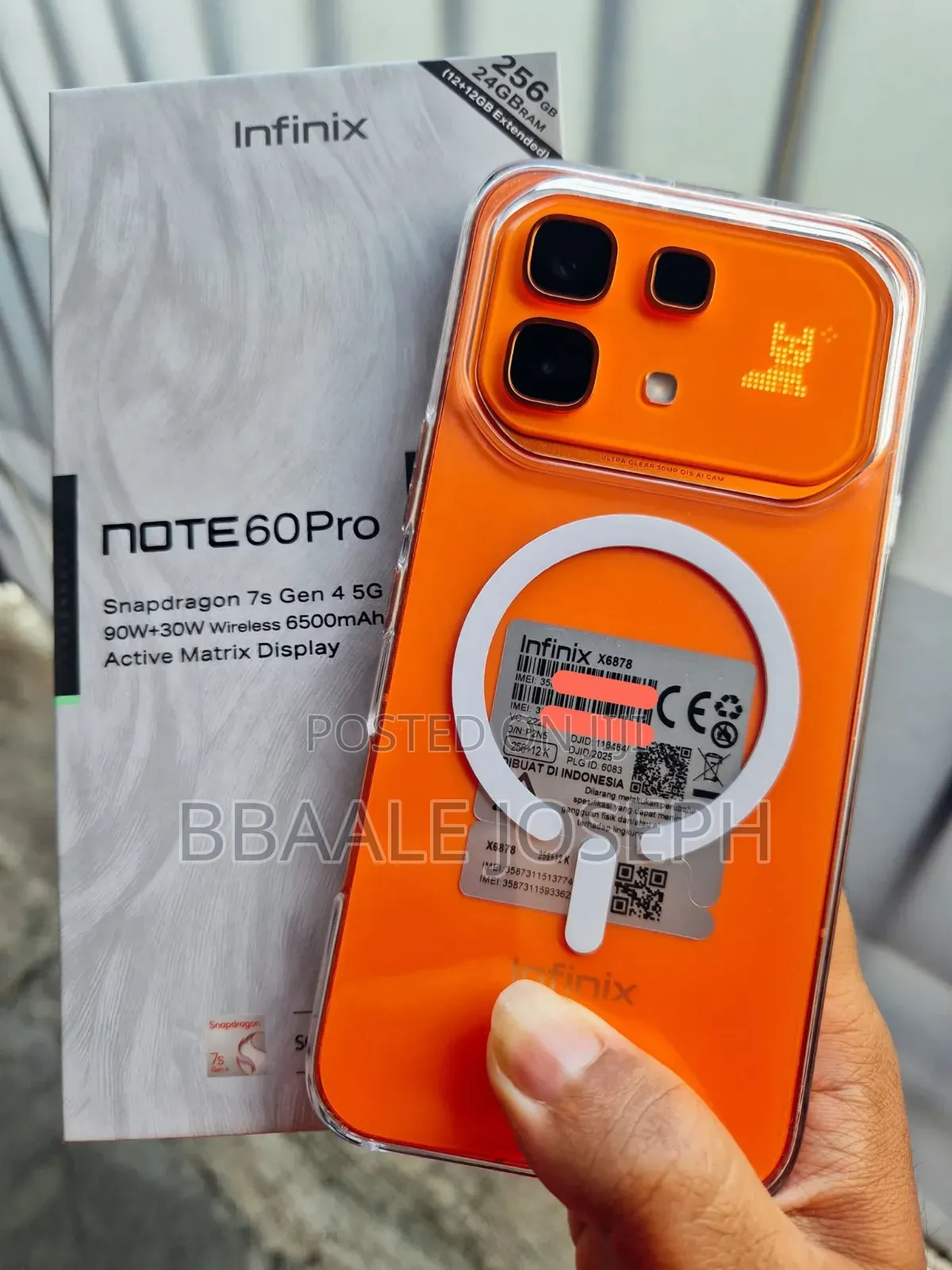 New Infinix Note 60 Pro 256 GB Orange