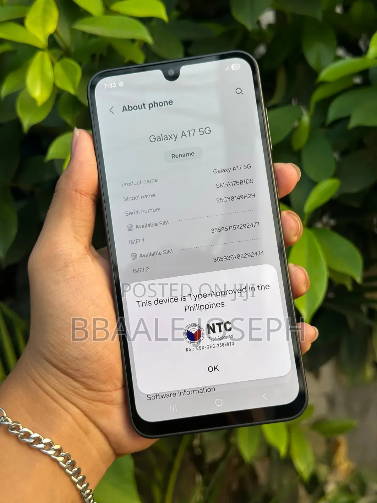 New Samsung Galaxy A17 5G 256 GB Blue