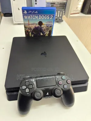Fairly New Chipped PS4 Slim Console + 2 Controllers 12 Games