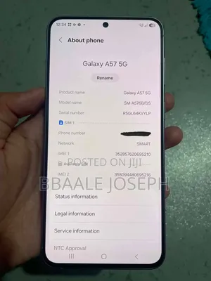 New Samsung Galaxy A57 256 GB Gray