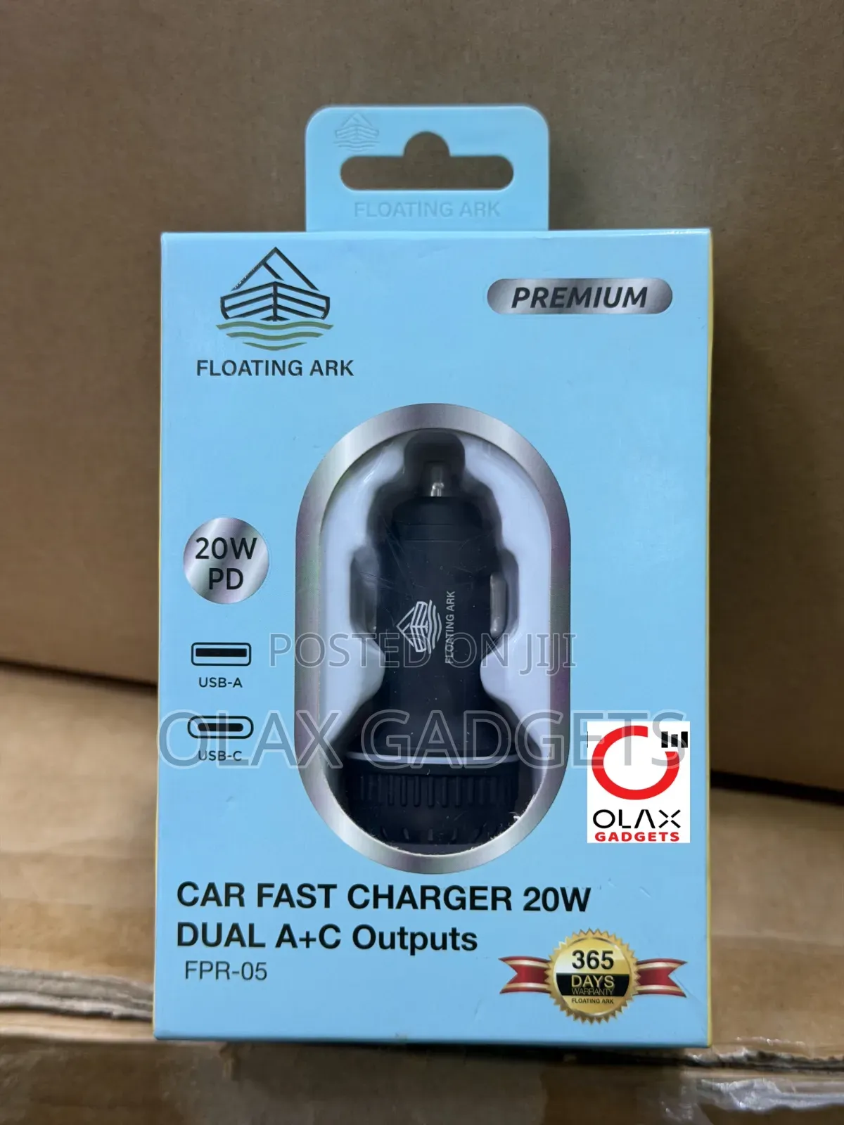 Floating Ark FPR-05 20W Car Fast Charger - Dual USB-A Type-C Ports