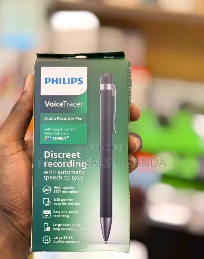 Philips DVT1600 32GB Audio Recorder Pen With Aitomatic Speech to Text