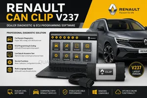 Renault CAN Clip V237 | Dealer Diagnostic and ECU Programming Software