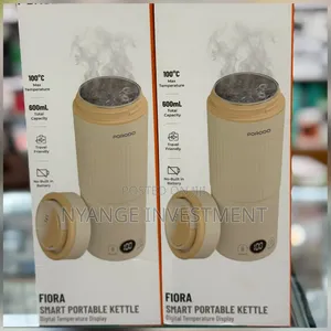 Porodo Flora Smart Portable Kettle, a 600mL Beige Electric Kettle