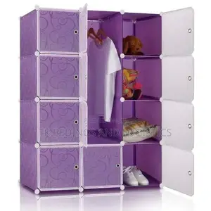 Plastic 3 Columns Wardrobe