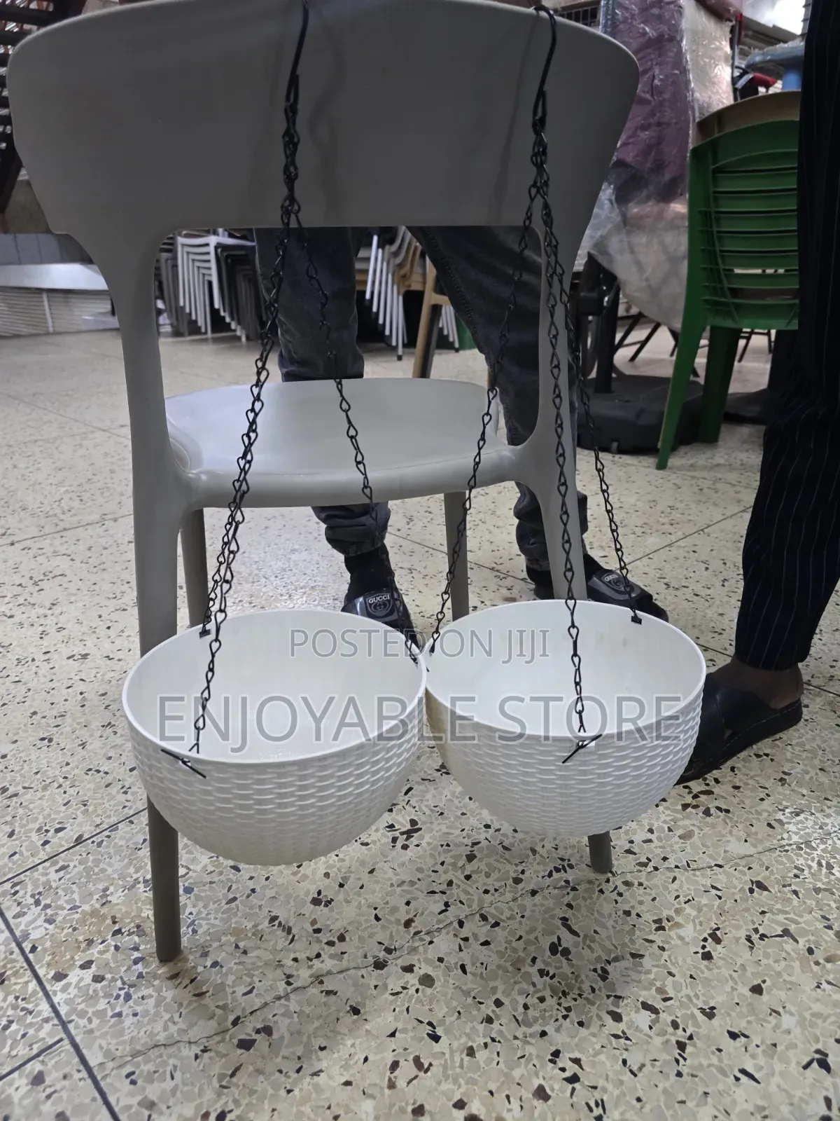 Hanging Chain Flower Pots Flower Pots