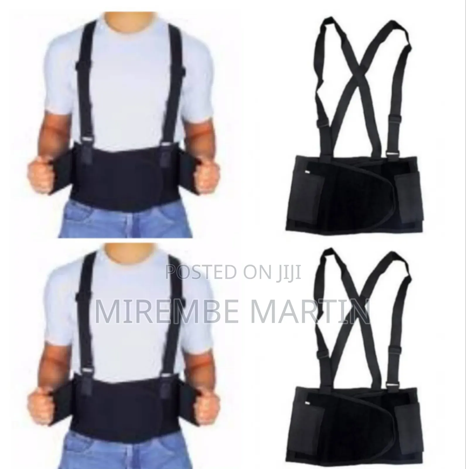 Back Support Adjustable Belt Waist Brace Suspenders