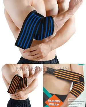 1pc Weightlifting Elbow Protector Adjustable Wraps Elastic Straps