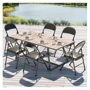 Metal Folding Chair With Padded Seat