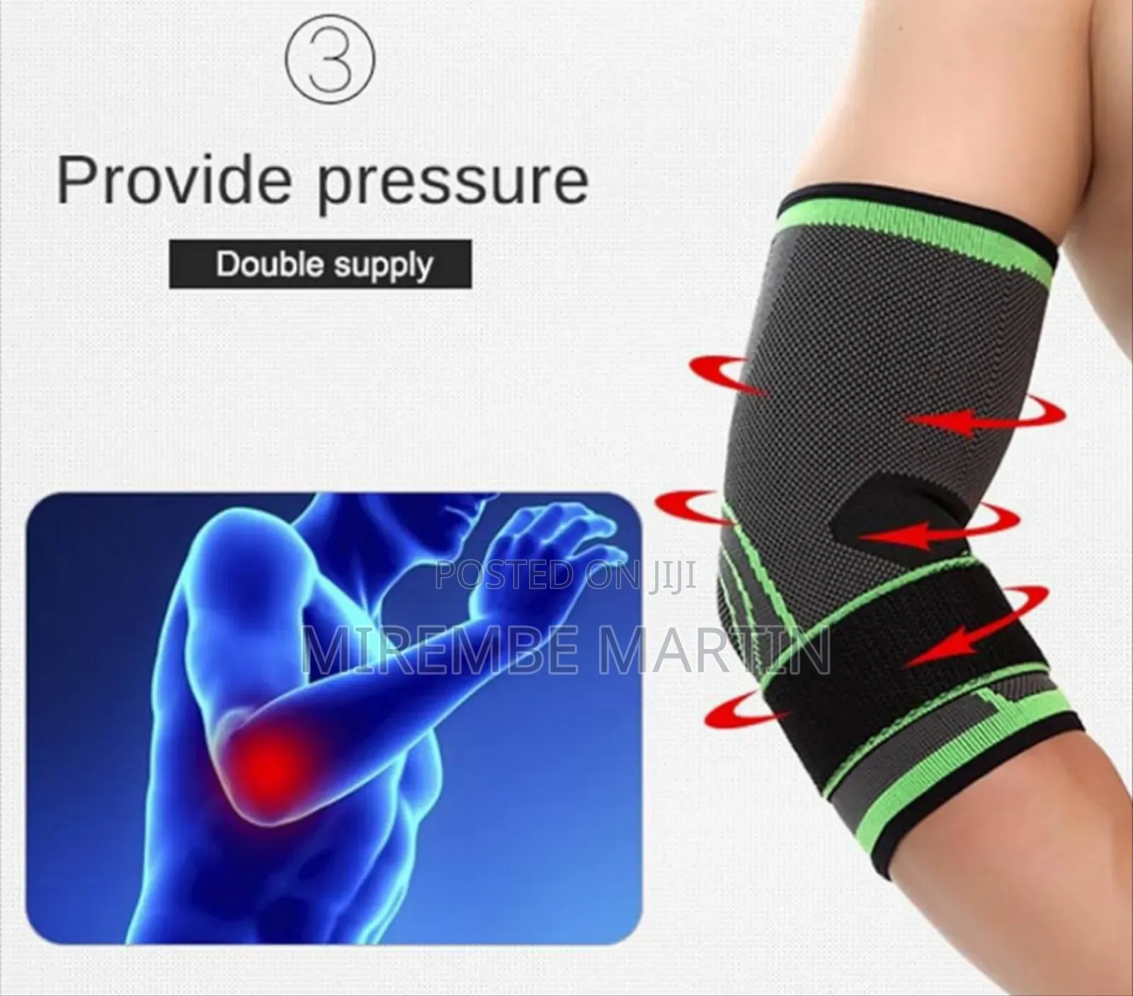 Adjustable Elbow Compression Sleeve Support Brace Arm Guard Protector