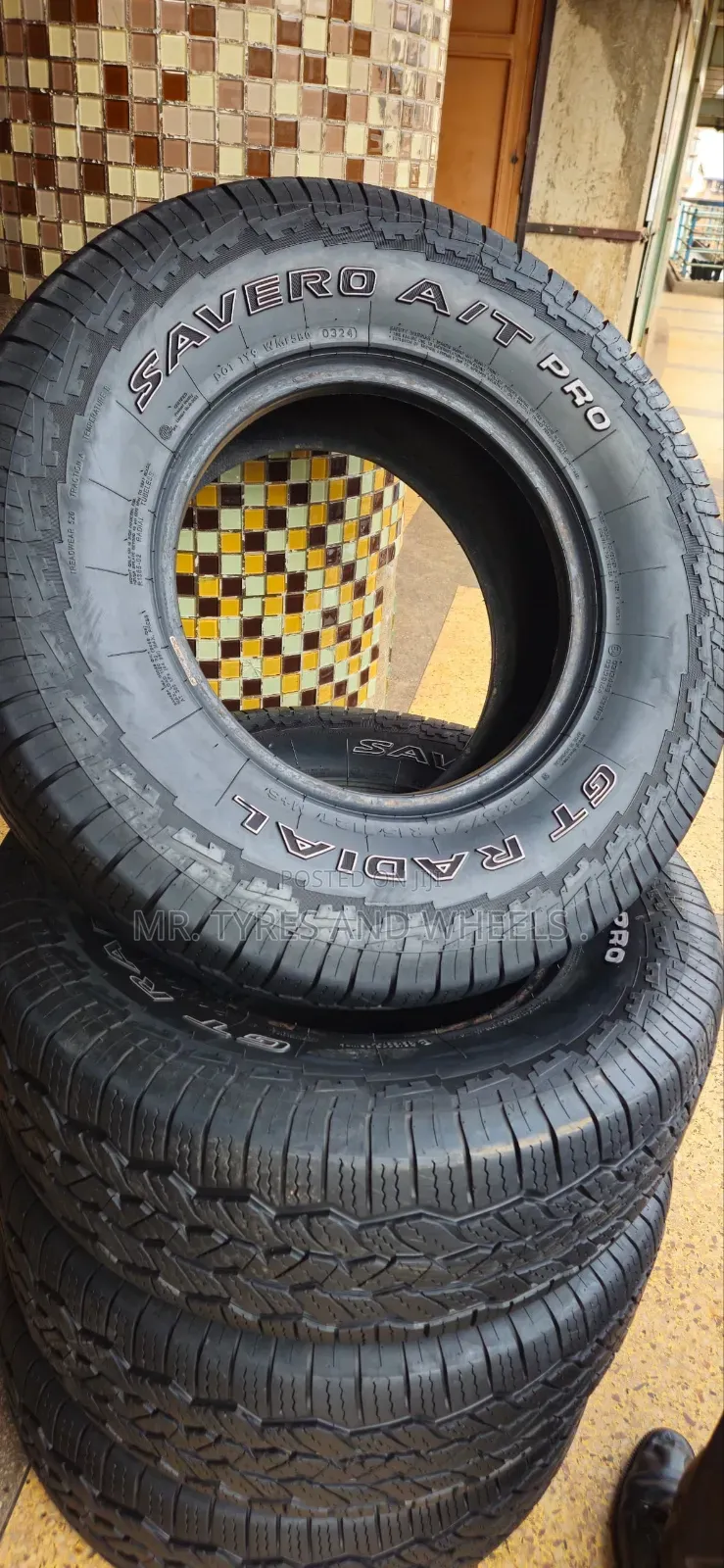 265 70 R15 Savero at Pro 112t Gt Radial Came N Witnesse Gd Tires.