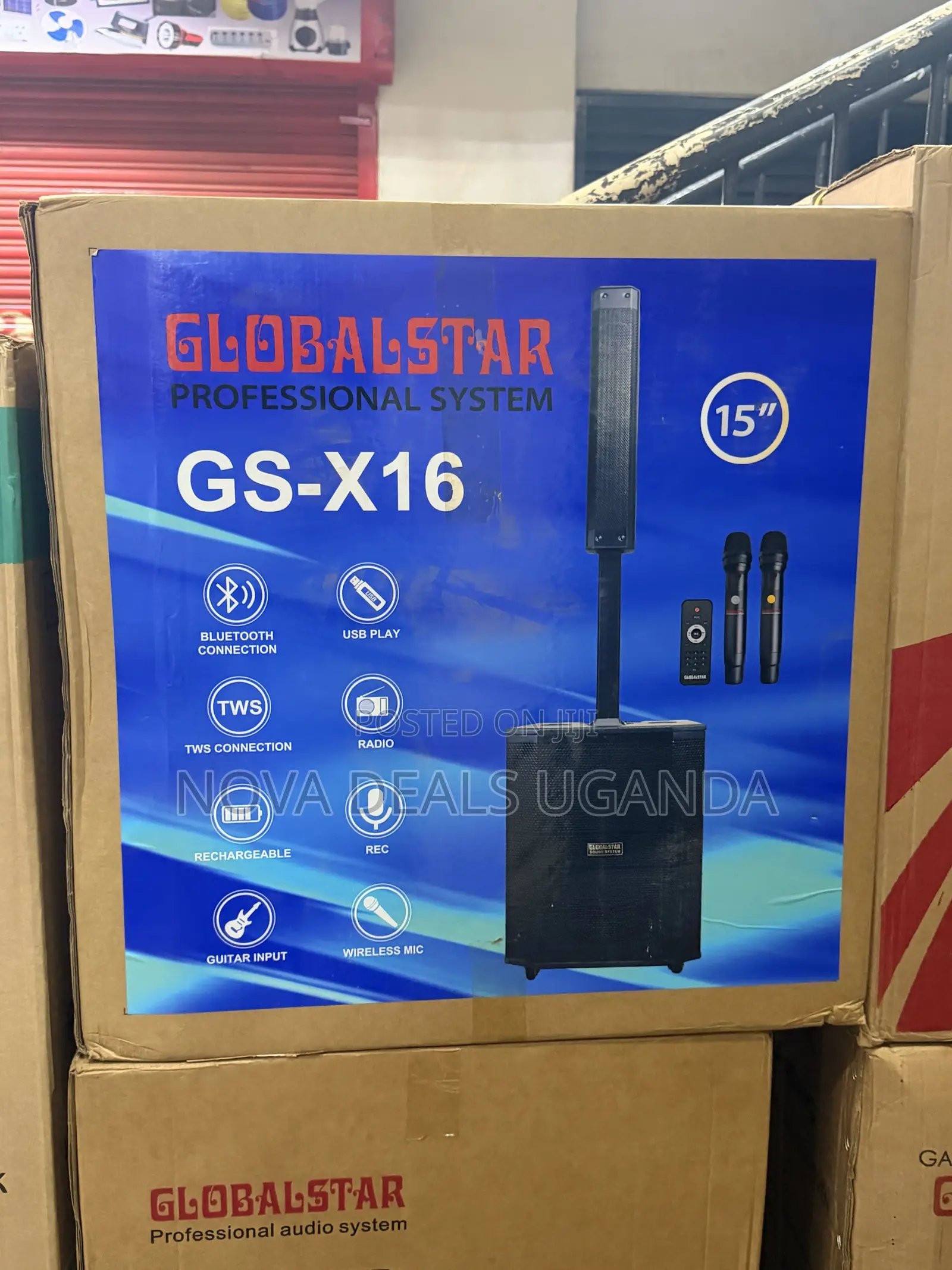Globalstar Professional Sound System GS-X16 With 2 Wireless Microphone