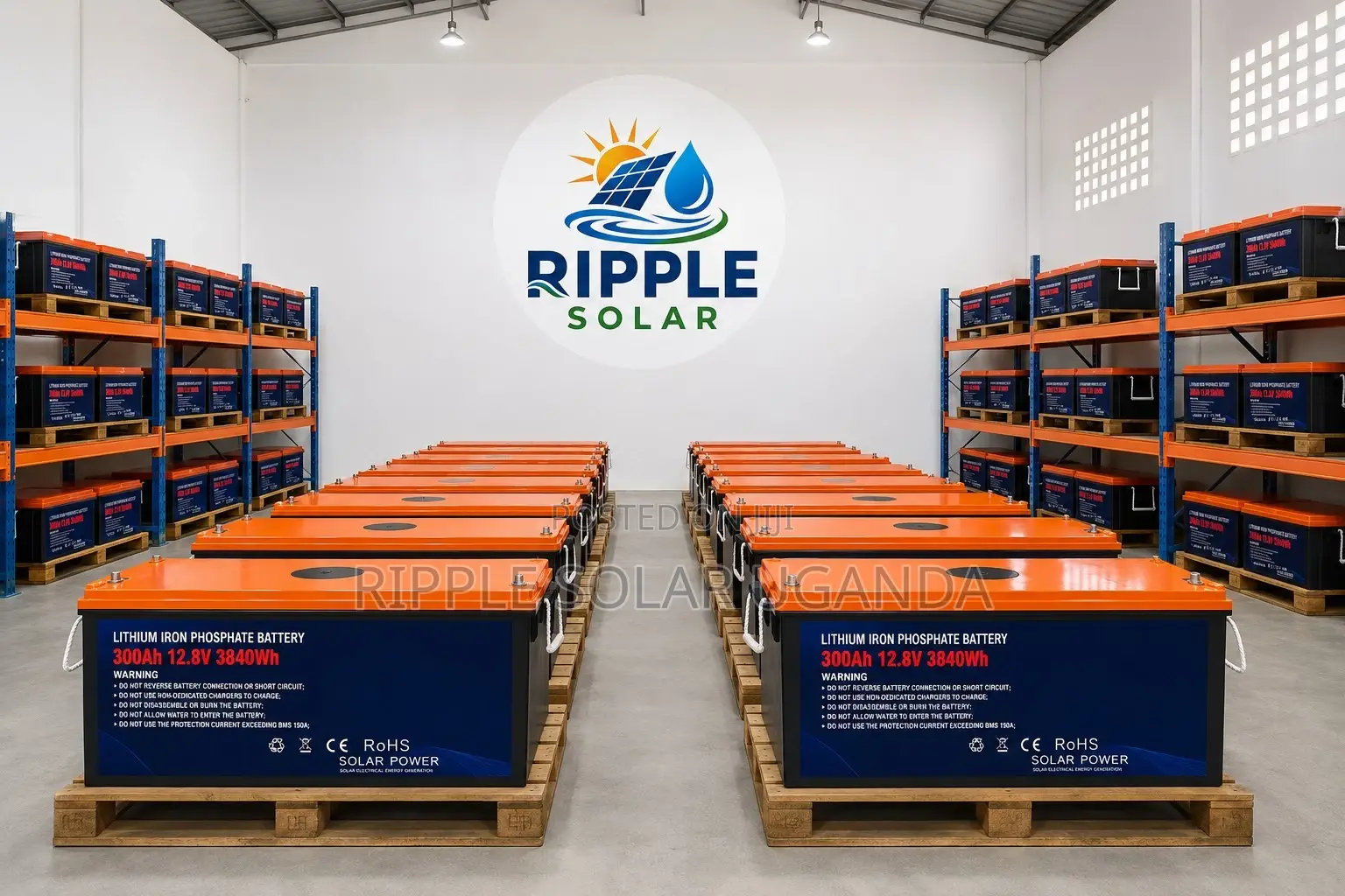 300Ah Deep Cycle Lithium Battery for Solar Systems 12V