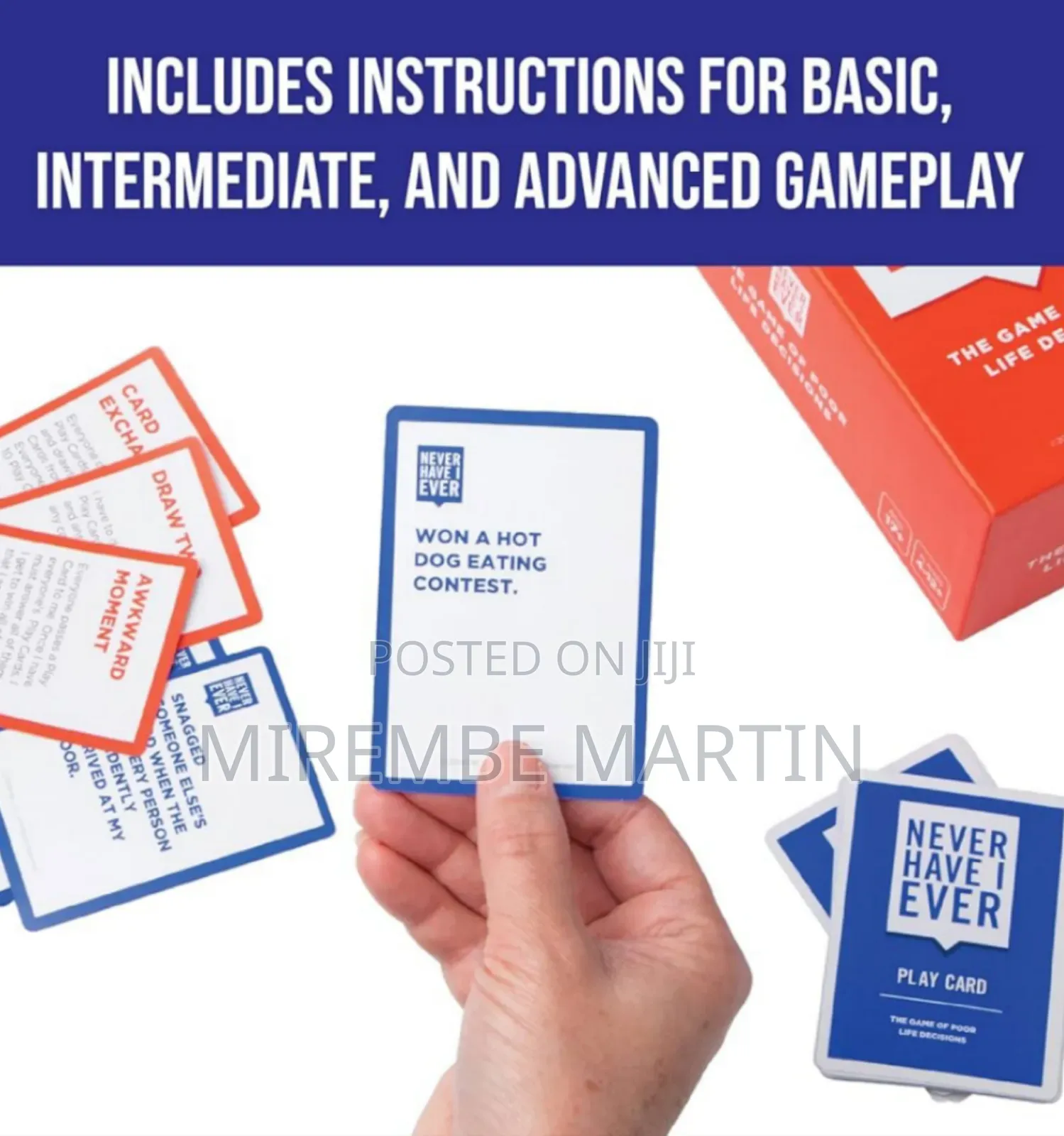 Never Have I Ever Card Game - Party Game of Poor Life Decisions -