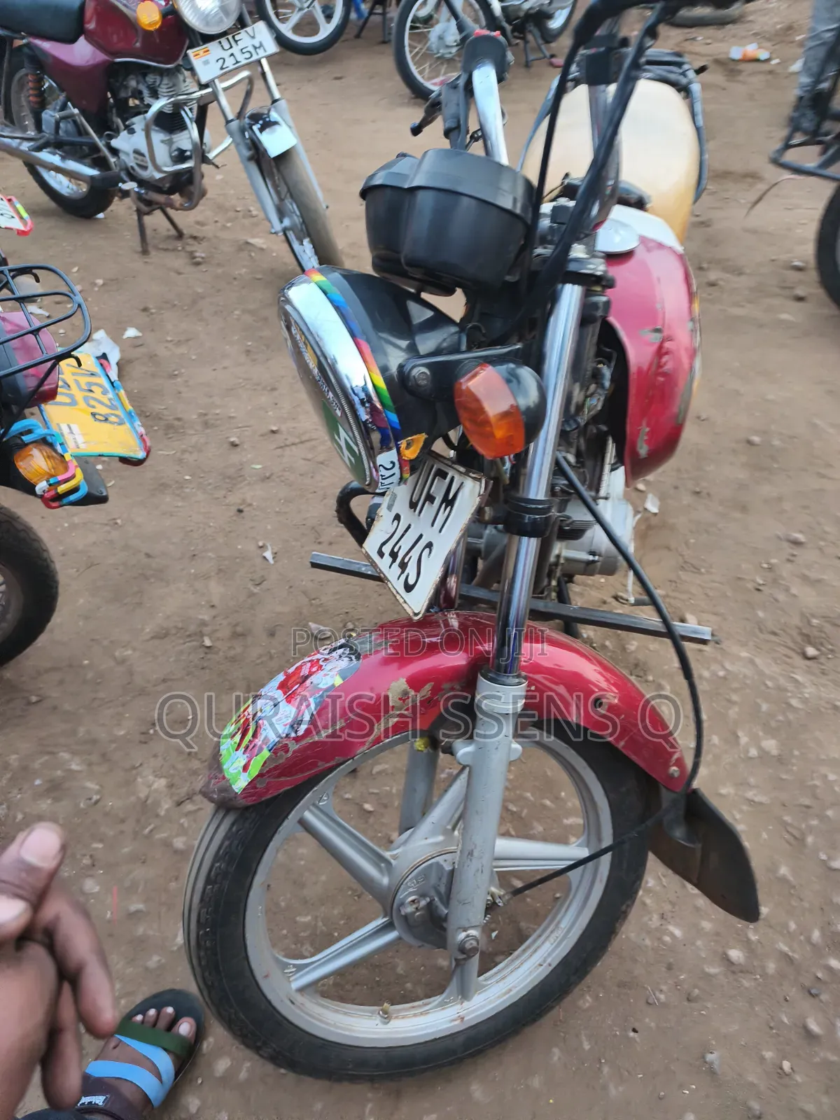 TVS XL 100 2019 Red