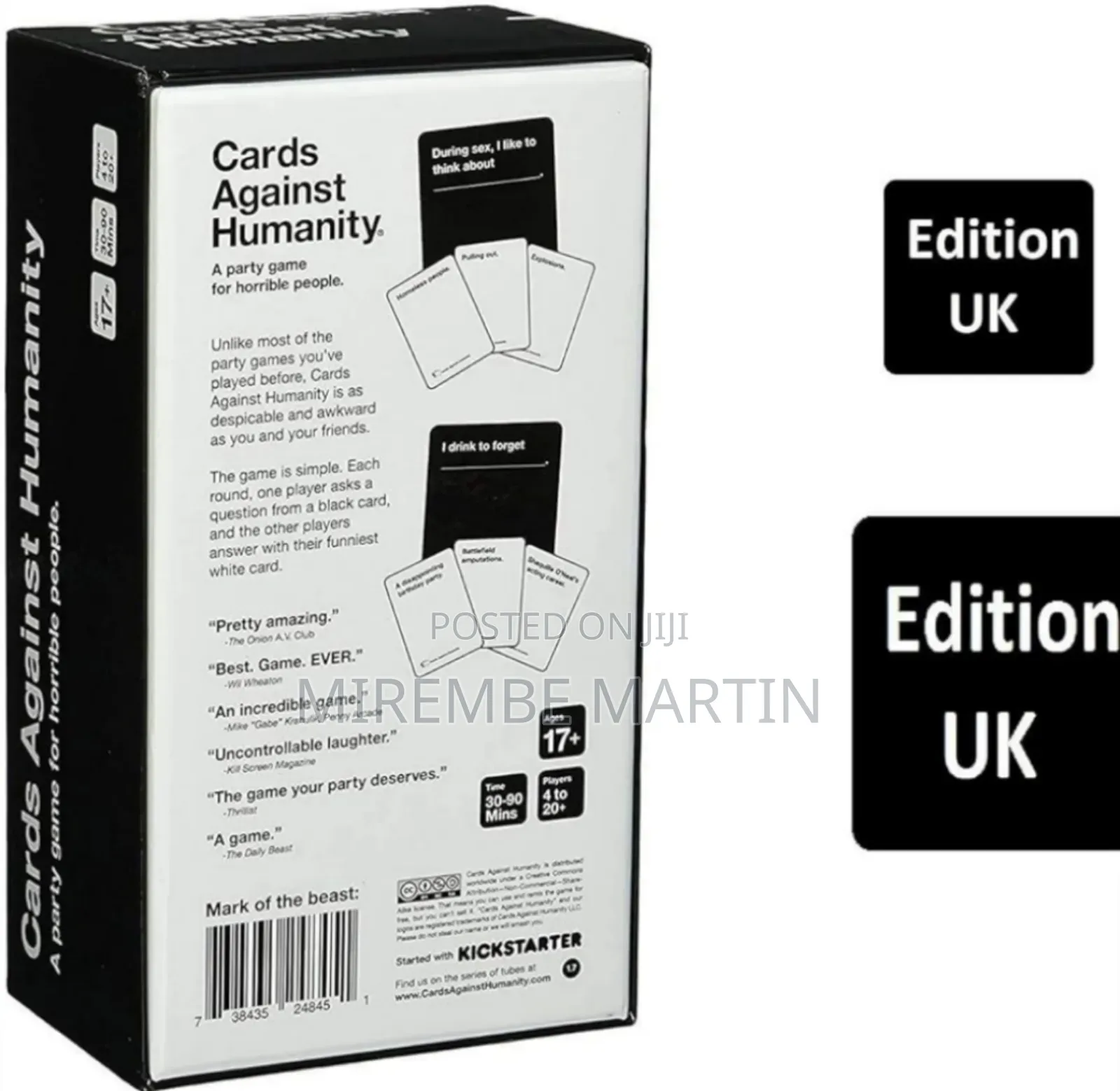 Card Game Against Humanity (Edition V2.0) - UK Edition