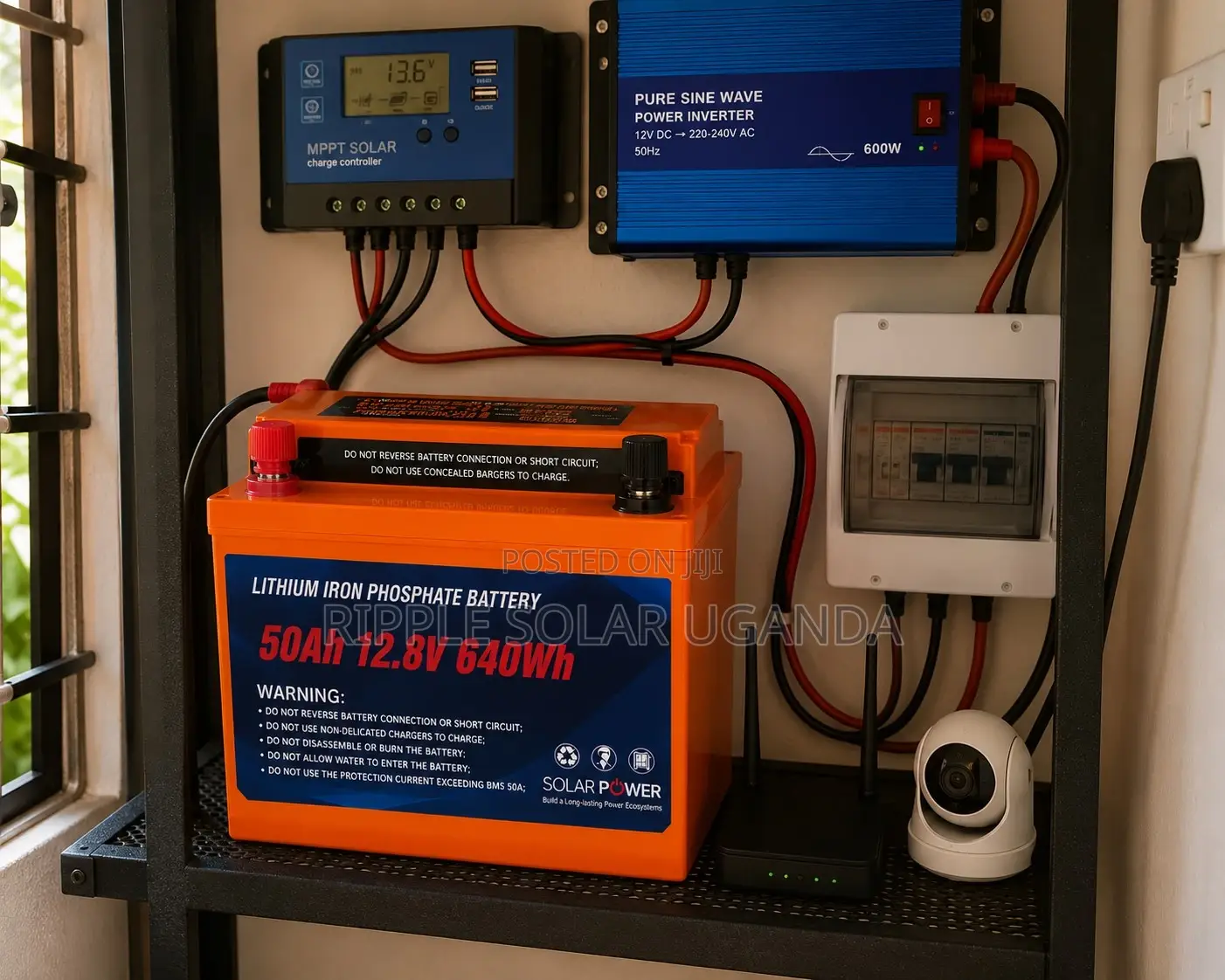50Ah Lithium Iron Phosphate Battery for Solar Power 12V