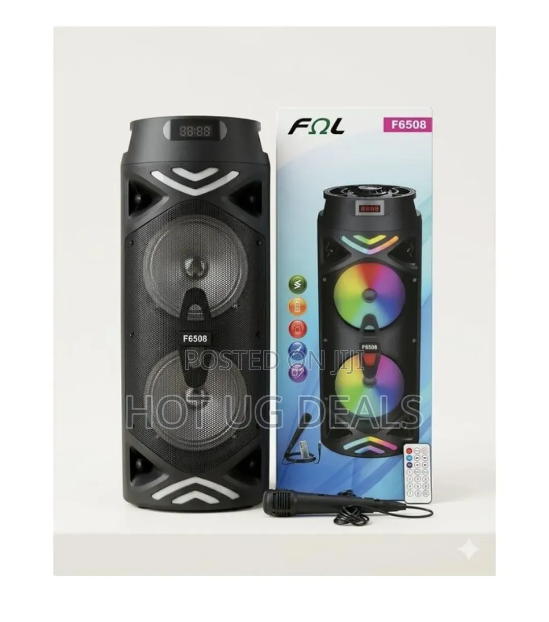 FQL F6508 6.5-Inch Portable Bluetooth Party Speaker With Microphone