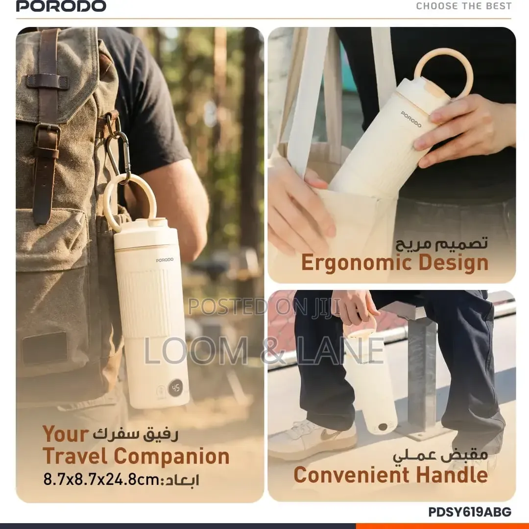 Porodo 600ml Flora Smart Portable Kettle