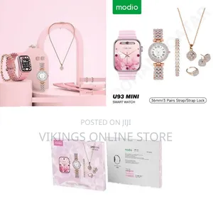 Modio U93 Mini 40 Mm Smart Watch With 3 Pair Strap and Stylish Analog