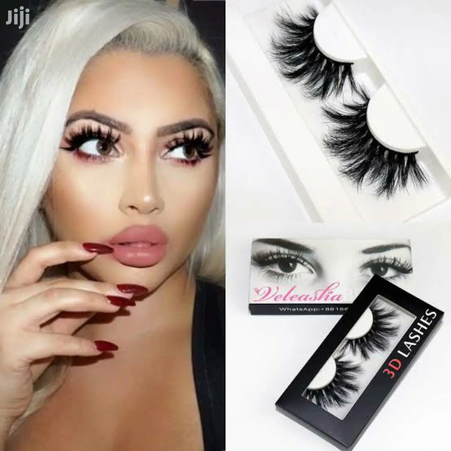 3D Fashion Eyelashes, High Quality Adhesive False Eyelashes