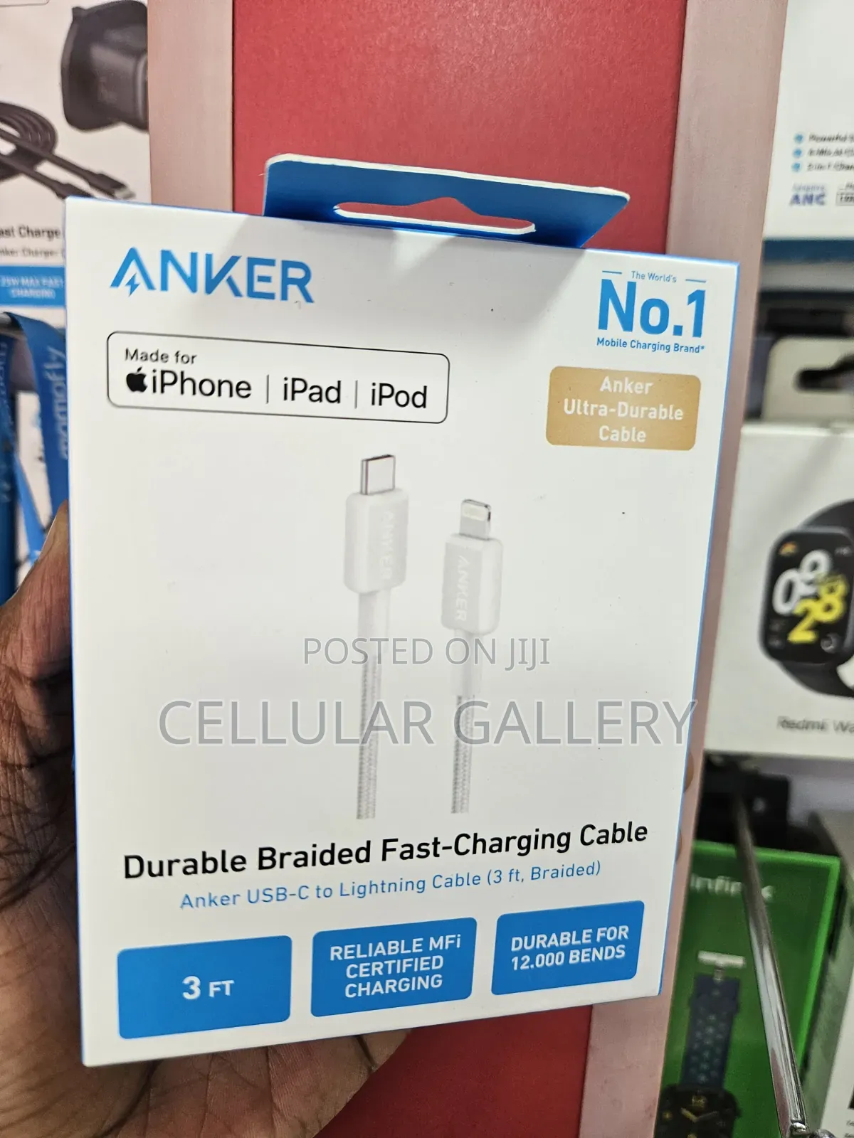 Anker Braided USB-C TO LIGHTNING 3ft Cable