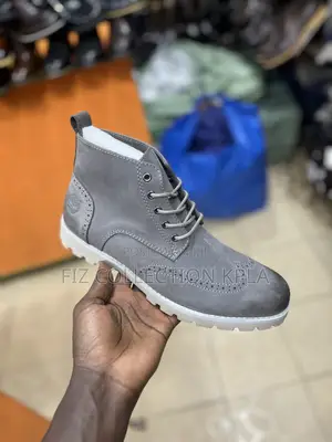 Timberland Grey Leather Oxford Casual Boots