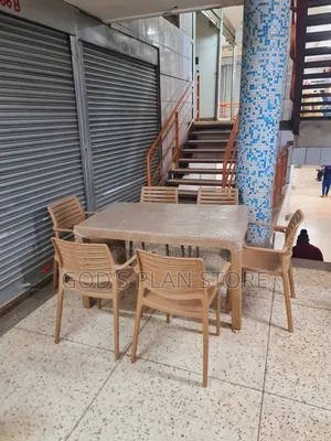 Regal 6 Seater Plastic Table and Chairs Plastic Table and Chairs