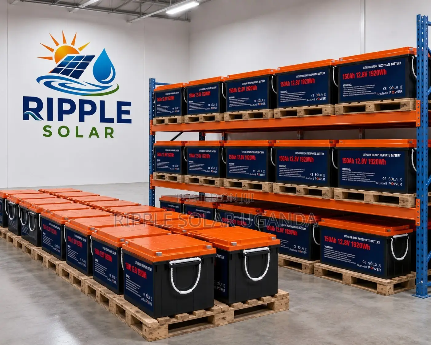 150Ah LiFePO4 Lithium Battery 1920Wh Solar Backup Battery 12V