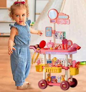 Girl Toys 3 4 5 6 Years, Toddler Girl Vanity Makeup Cart Toy, Pretend