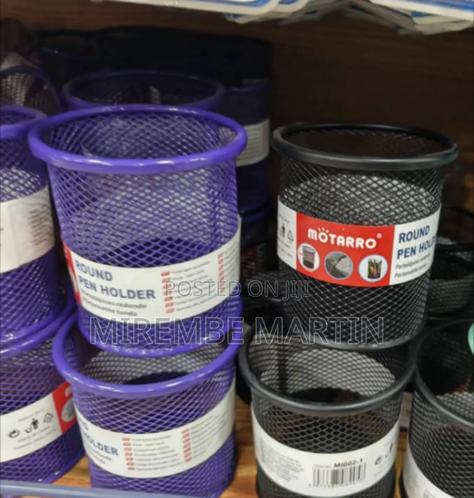 Pencil Hole Round Pen Holder Mesh Pencil Holder Metal Pencil Holder