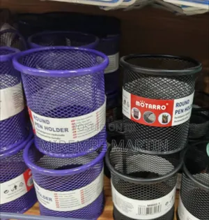 Pencil Hole Round Pen Holder Mesh Pencil Holder Metal Pencil Holder