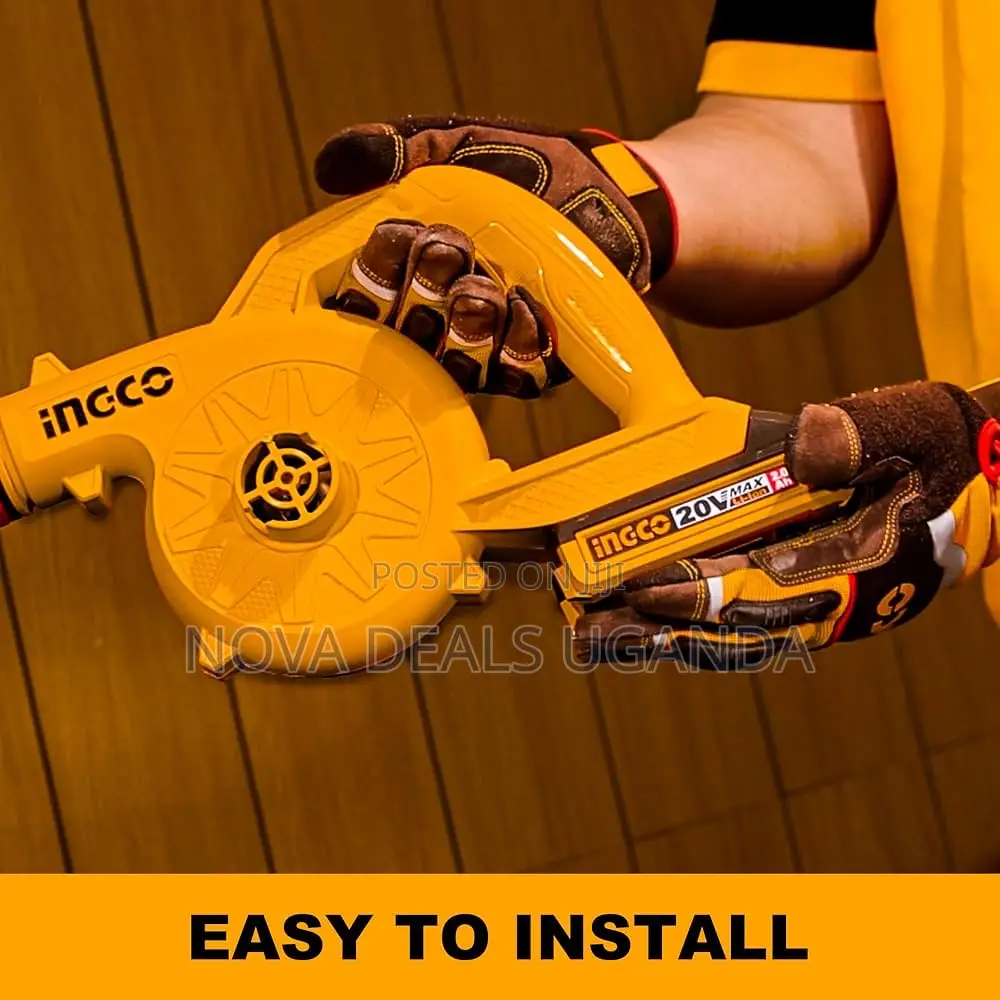 INGCO 20V Cordless Blower, 18000RPM With 2.0Ah Battery and Charger