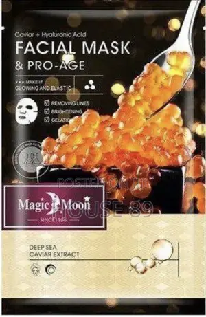 Magic Moon Caviar +Hyaluronic Acid Facial Facial Mask and Pro Age